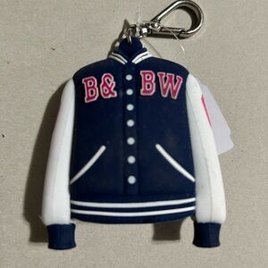 Bath & Body Works Lettermen Jacket Pocket Bac Keychain
